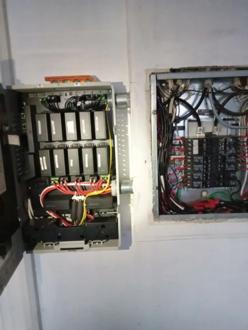 Electrical panel upgrade completed for Security Camera Wiring in Sterling